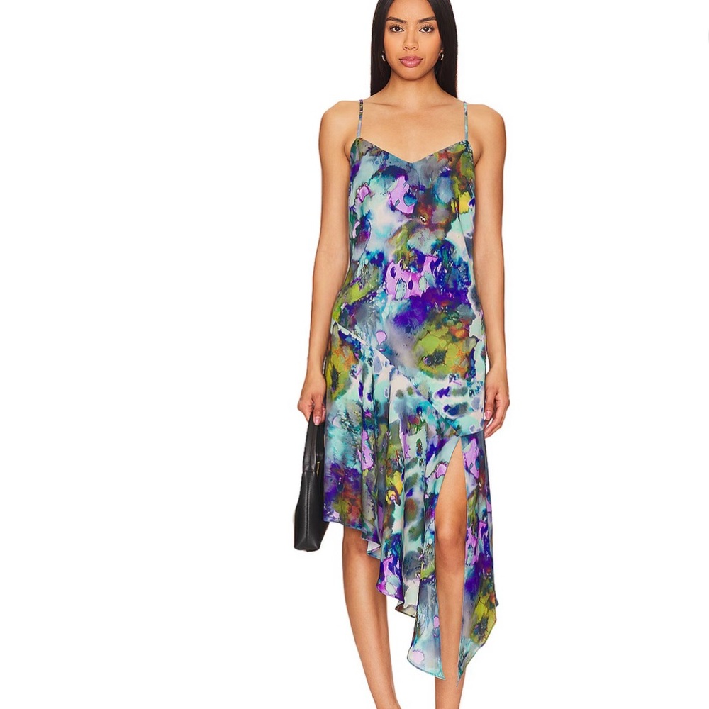 NWT Steve Madden Elysia Multicolor Drop Waist Slip Dress Women’s Sz XS